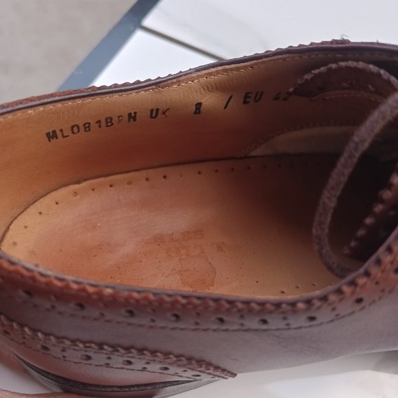 Charles Tyrwhitt Brogue Cap Toe Oxfords Men's US Size 9 F - Picture 11 of 12